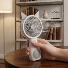 Laptify 3 Kademeli Hız Ayarlı Taşınabilir El Fanı, Şarj Edilebilir Mini Fan, Sessiz Çalışma, Ergonomik Mini Vantilatör