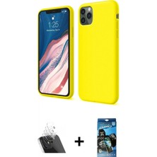 İlk El Grup Pilelistore™ iPhone 11 Pro Kılıf Kozmos Yansıma Özel Seri - Siyah 34D Izgaralı Cam + Kamera Lens Koruma Cam - Sf