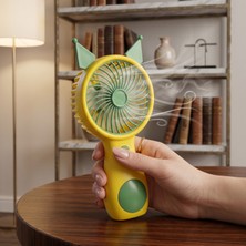 Laptify 3 Kademeli Hız Ayarlı Taşınabilir El Fanı, Şarj Edilebilir Mini Fan, Sessiz Çalışma, Ergonomik Mini Vantilatör