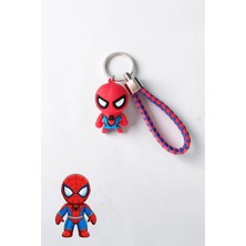 Lynare Örümcek Adam Spider-Man 3D Silikon Anahtarlık ve Çanta Aksesuarı