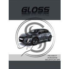 Flea Market Peugeot 208/E208 Uyumlu Selenyum Gri Eld - Profesyonel Çizik ve Taş Izi Giderici Rötuş Boyası 30ML.