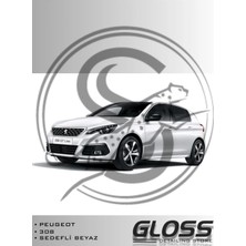 Flea Market Peugeot 308 Sedefli Beyaz Kwe - Profesyonel Çizik ve Taş Izi Giderici Rötuş Boyası 30ML.