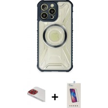 Pileli Store Pilelistore™ iPhone 13 Pro Max Kılıf Kutup Modern - Siyah Joko 5d Cam + Pers Alüminyum Kamera Lens - Kı