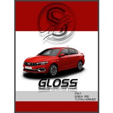 Flea Market Fiat Egea Tutku Kırmızı 168 -  Uyumlu Profesyonel Çizik ve Taş Izi Giderici Rötuş Boyası 30ML.