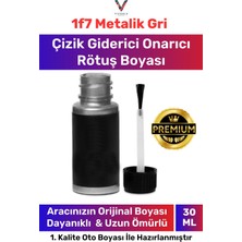 Flea Market Premium Otomobil Çizik Taş Izi Giderici Kapatıcı 1f7 Metalik Gri Uyumlu Kendin Yap Rötüş Boyası 20ML
