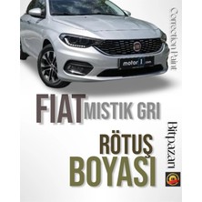Flea Market Fiat Egea Metalik Mistik Gri - 612 - Profesyonel Rötüş Boyası - Taş Izi ve Çizik Giderici