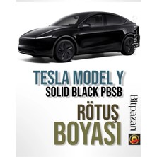 Flea Market Tesla Model Y Solid Black Pbsb Uyumlu Profesyonel Çizik ve Taş Izi Giderici Rötuş Boyası 25ML.