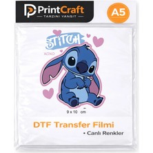 9X10 cm Xoxo Modeli Ütü ile Yapışan Dtf Transfer Baskı (A5)