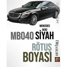 Flea Market Siyah Profesyonel Otomobil Çizik Taş Izi Giderici MB040 Siyah Uyumlu Rötüş Boyası 20ML