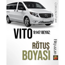 Flea Market Mercedes Vito - 9147 Beyaz - Profesyonel Rötüş Boyası - Taş Izi ve Çizik Giderici