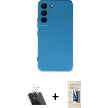 İlk El Grup Pilelistore™ Galaxy S23 Plus Kılıf Ahenk Serisi - Siyah 6d Mat Seramik Hayalet Nano Ekran Koruyucu + Kamera Lens Koruma Cam - Sf