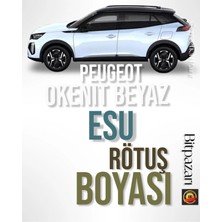 Flea Market Peugeot 308/E308 Okenit Beyaz Esu - Profesyonel Çizik ve Taş Izi Giderici Rötuş Boyası 20ML.