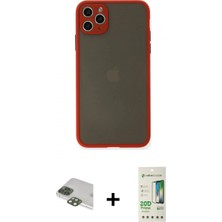 Pileli Store Pilelistore™ iPhone 11 Pro Max Kılıf Ahenk Çizgi Serisi - Siyah 20D Premium Cam Ekran Koruyucu + Pers Alüminyum Kamera Lens - Yl