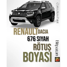 Flea Market Renault Dacia 676 Siyah Rötuş Boyası 20 ml