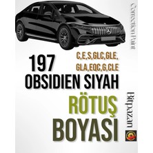 Flea Market Mercedes MB197 Obsiden Siyah - Rötuş Boyası 20ML C , E , S , Glc, Gle, G Seri Eqc, Amg-Gt, Eqs, Cle