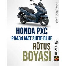 Flea Market Honda Forza Pcx Dio PB434-M Mat Suit Blue Metallic - Profesyonel Çizik Giderici Rötüş Boyası 20ML.