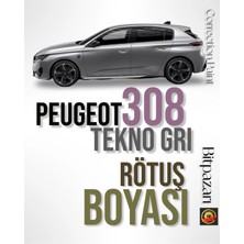 Flea Market Peugeot 308 Tekno Gri - Kca - Çizik Giderici Fırçalı Rötuş Boyası 20 ml