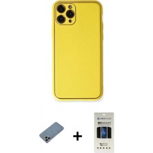 İlk El Grup Pilelistore™ iPhone 11 Pro Kılıf Yadigar Klasik - Siyah 5d Hayalet Cam Ekran Koruyucu + Shine Kamera Lens Koruma Cam - Gı
