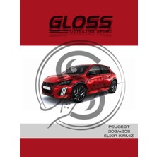 Flea Market Peugeot 208/E208 Elixir Uyumlu Kırmızı Evh - Profesyonel Rötuş Boyası Çift Şişe 30ML./30ML.