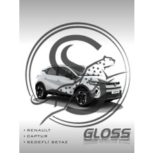 Flea Market Renault Captur Sedefli Beyaz Qnc - Profesyonel Rötuş Boyası Çift Şişe 20/20ML.