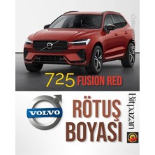 Flea Market Volvo 725 Fusion Kırmızı Orjinal Oto Rötuş Boyası 25ML Fırçalı Set Şişe