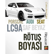 Flea Market Porsche , Audi , Seat , Volkswagen LC9A Uyumlu Saf Beyazı Rötüş Boyası 20ML.