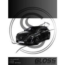 Flea Market Peugeot 308/E308 Inci Siyah Ktv - Profesyonel Çizik ve Taş Izi Giderici Rötuş Boyası 20ML.