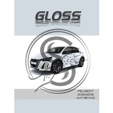 Flea Market Peugeot 208/E208 Uyumlu Alp Beyazı Ewp - Profesyonel Çizik ve Taş Izi Giderici Rötuş Boyası 30ML.