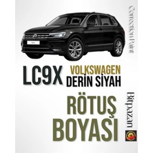 Flea Market LC9X - Derin Siyah - Volkswagen Profesyonel Rötüş Boyası - Taş Izi ve Çizik Giderici