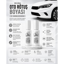 Flea Market Toyota Corolla Uyumlu Sedefli Galaksi Beyaz 089 - Profesyonel Rötuş Boyası Çift Şişe 30ML./30ML.