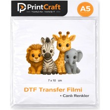 Palo Santo 7X10 cm Hayvanlar Alemi Modeli Ütü ile Yapışan Dtf Transfer Baskı (A5)