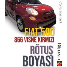 Flea Market Fıat 500 Vişne Kırmızısı - 866 - Çizik Taş Izi Giderici Rötüş Boyası 20ML