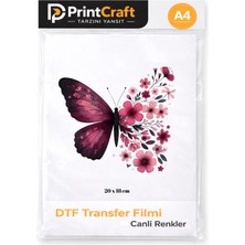 Palo Santo 18 x 20 cm Çiçekli Model Ütü ile Yapışan Transfer Baskı (A4)