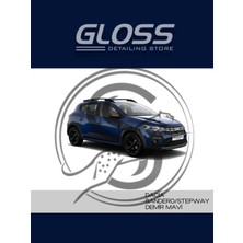Flea Market Dacia Sandero/stepway Uyumlu  Rqh Demir Mavi - Çizik ve Taş Izi Giderici Rötuş Boyası 30ML.