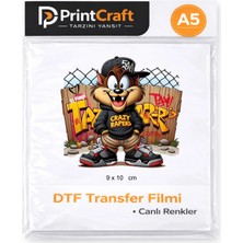 Palo Santo 9X10 cm Sevimli Canavar Modeli Ütü ile Yapışan Dtf Transfer Baskı (A5)