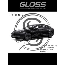 Flea Market Tesla Model 3 Solid Black (Opak Siyah) Pbsb- Profesyonel Rötuş Boyası 30ML.