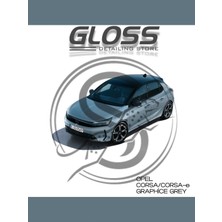 Flea Market Opel Corsa Uyumlu Grafik Gri Metalik Dse - Profesyonel Çizik ve Taş Izi Giderici Rötuş Boyası 30ML.