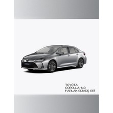Flea Market Toyota Corolla 1l0 Parlak Gümüş Gri - Profesyonel Çizik ve Taş Izi Giderici Rötuş Boyası 30ML.