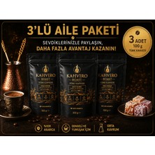 Kahviro Roast Premium Türk Kahvesi 100 gr %100 Arabica Orta Kavrum Bol Köpüklü Yoğun Aromalı 3'lü Paket 3X100 G