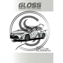 Flea Market Toyota Corolla Sedefli Galaksi Beyaz 089 - Profesyonel Rötuş Boyası Çift Şişe 30ML./30ML.