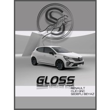 Flea Market Renault Clio  Qnc Sedefli Beyaz - Profesyonel Rötuş Boyası Çift Şişe 30ML./30ML.