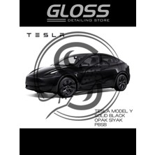 Flea Market Tesla Model Y Solid Black Pbsb(Opak Siyah) - Profesyonel Rötuş Boyası 30ML.