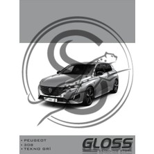 Flea Market Peugeot 308/E308 Uyumlu Tekno Gri Kca - Profesyonel Çizik ve Taş Izi Giderici Rötuş Boyası 20ML.