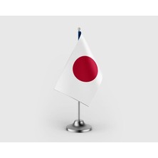 Punto Dizayn Japonya Tekli Saten Masa Bayrağı Seti