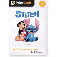 13X17 cm Alaove Modeli Ütü ile Yapışan Dtf Transfer Baskı (A4)