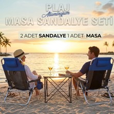 Funky Chairs Funky Chaırs Masa Sandalye Seti - Beach Star Light Şezlong ve Titanium Masa