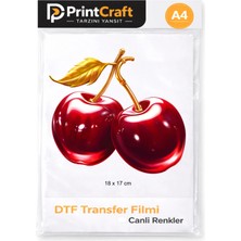Palo Santo 18X17 cm Kırmızı Kiraz Modeli Ütü ile Yapışan Dtf Transfer Baskı (A4)