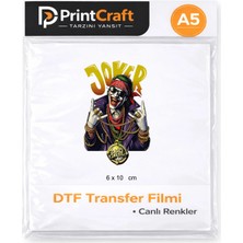 Palo Santo 6X10 cm Jkr Modeli Ütü ile Yapışan Dtf Transfer Baskı (A5)