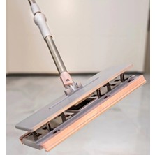 Evima Mikrofiber Bez Uçlu Islak Havlu Mendillere Uyumlu Kendinden Sıkmalı Click Saplı Mop