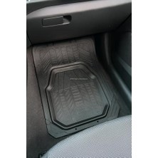 Elivora Oto Paspas Seti, 3D Derin Havuzlu, Kesilebilir, 1. Sınıf Pvc Malzeme, Kaymaz Tabanlı, Ayak Dayamalı, Neme ve Aşınmaya Dayanıklı, 5 Parça, Şaft Tüneli Dahil, Araç Paspası (Siyah)